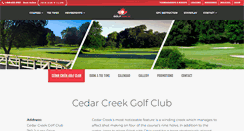 Desktop Screenshot of golfcedarcreek.ca